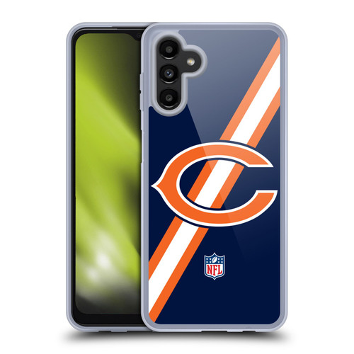 NFL Chicago Bears Logo Stripes Soft Gel Case for Samsung Galaxy A13 5G (2021)