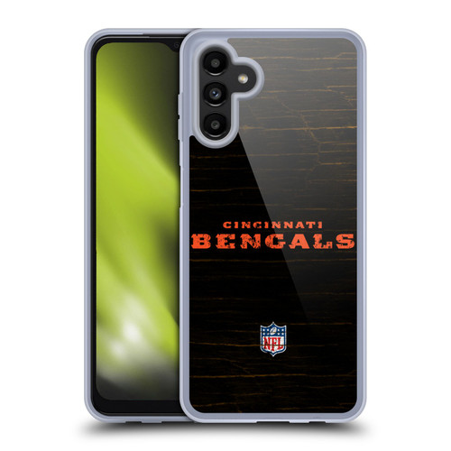 NFL Cincinnati Bengals Logo Distressed Look Soft Gel Case for Samsung Galaxy A13 5G (2021)