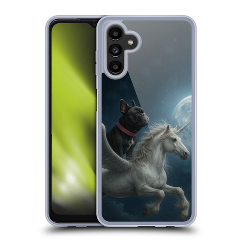 Klaudia Senator French Bulldog Unicorn Night Soft Gel Case for Samsung Galaxy A13 5G (2021)
