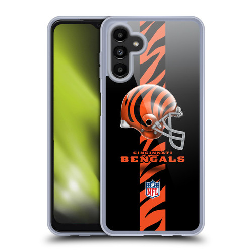 NFL Cincinnati Bengals Logo Helmet Soft Gel Case for Samsung Galaxy A13 5G (2021)