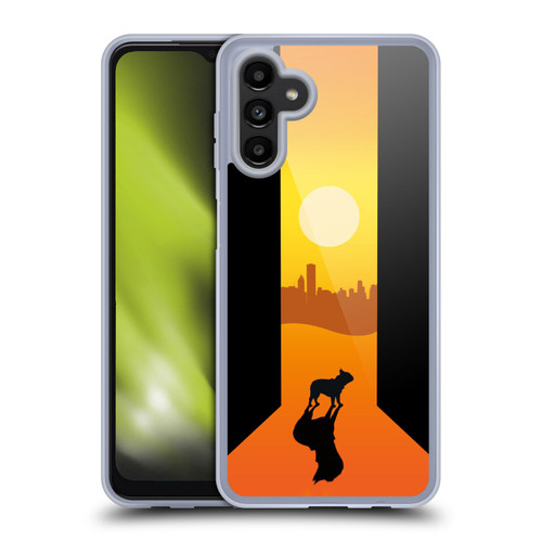 Klaudia Senator French Bulldog 2 Shadow At Sunset Soft Gel Case for Samsung Galaxy A13 5G (2021)