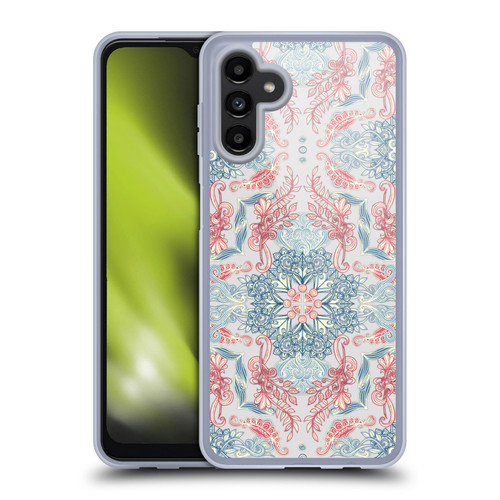 Micklyn Le Feuvre Mandala Fancy Soft Blue Soft Gel Case for Samsung Galaxy A13 5G (2021)
