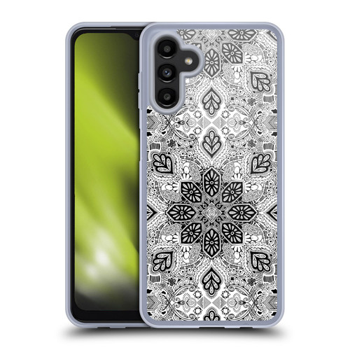 Micklyn Le Feuvre Mandala Lace in Monochrome Soft Gel Case for Samsung Galaxy A13 5G (2021)