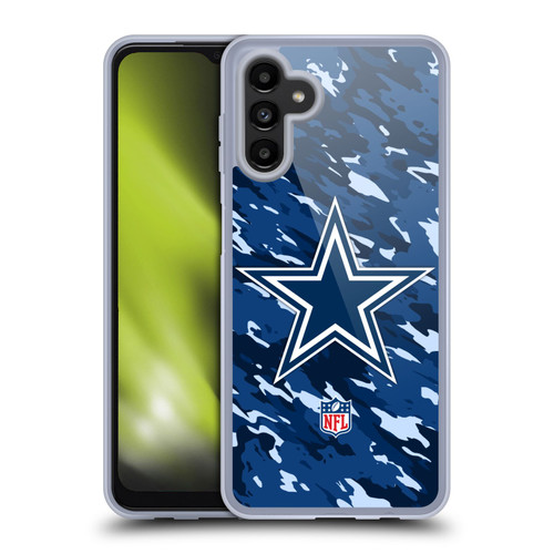 NFL Dallas Cowboys Logo Camou Soft Gel Case for Samsung Galaxy A13 5G (2021)