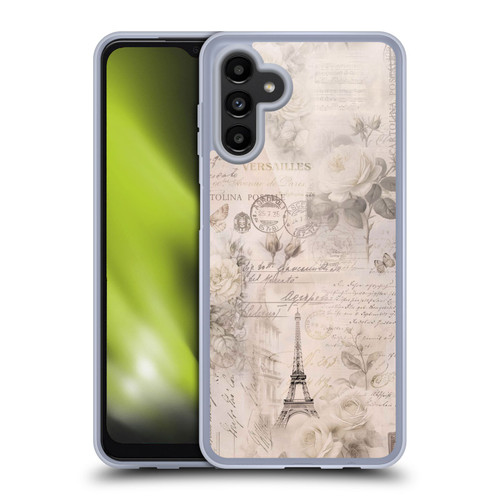 LebensArt Birds And Floral French Romance Ivory Beige Soft Gel Case for Samsung Galaxy A13 5G (2021)