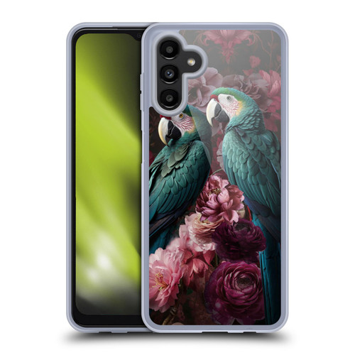 LebensArt Birds And Floral Parrots Neo Kitsch Soft Gel Case for Samsung Galaxy A13 5G (2021)