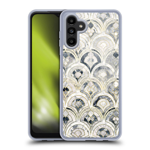 Micklyn Le Feuvre Marble Patterns Monochrome Art Deco Tiles Soft Gel Case for Samsung Galaxy A13 5G (2021)