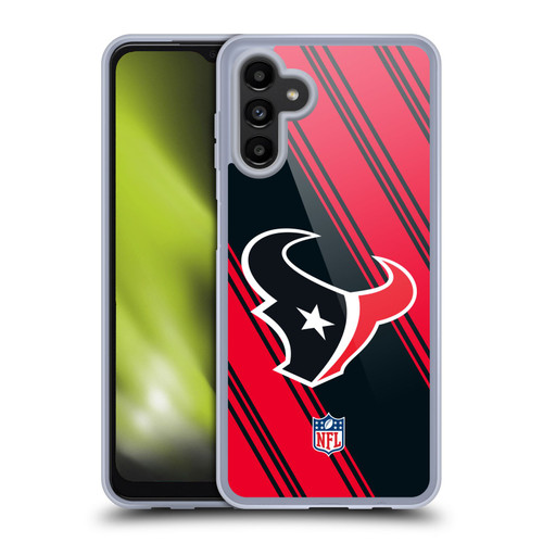 NFL Houston Texans Artwork Stripes Soft Gel Case for Samsung Galaxy A13 5G (2021)
