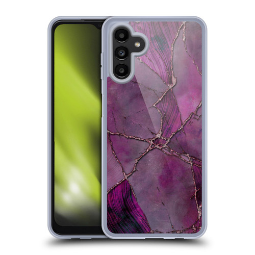 LebensArt Mineral Marble Violet Soft Gel Case for Samsung Galaxy A13 5G (2021)
