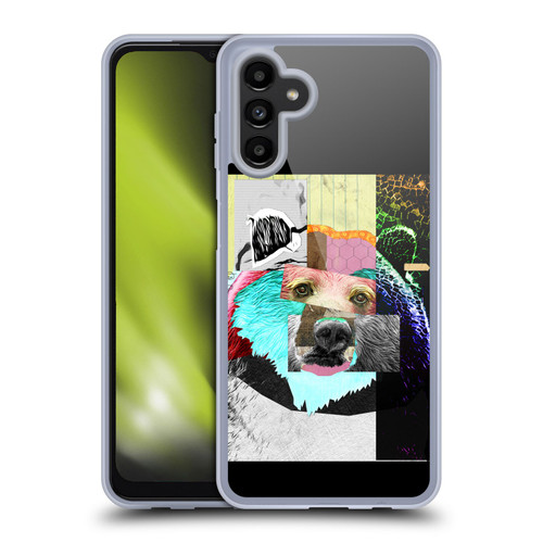Michel Keck Animal Collage Bear Soft Gel Case for Samsung Galaxy A13 5G (2021)