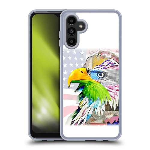 Michel Keck Animal Collage Eagle Soft Gel Case for Samsung Galaxy A13 5G (2021)