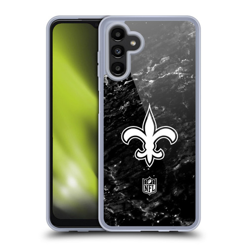 NFL New Orleans Saints Artwork Marble Soft Gel Case for Samsung Galaxy A13 5G (2021)