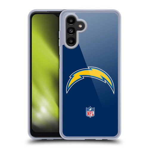 NFL Los Angeles Chargers Logo Plain Soft Gel Case for Samsung Galaxy A13 5G (2021)