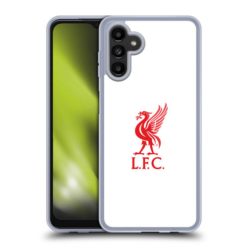 Liverpool Football Club Liver Bird Red Logo On White Soft Gel Case for Samsung Galaxy A13 5G (2021)
