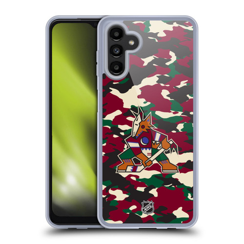 NHL Arizona Coyotes Camouflage Soft Gel Case for Samsung Galaxy A13 5G (2021)