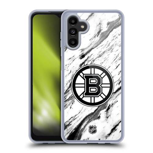 NHL Boston Bruins Marble Soft Gel Case for Samsung Galaxy A13 5G (2021)