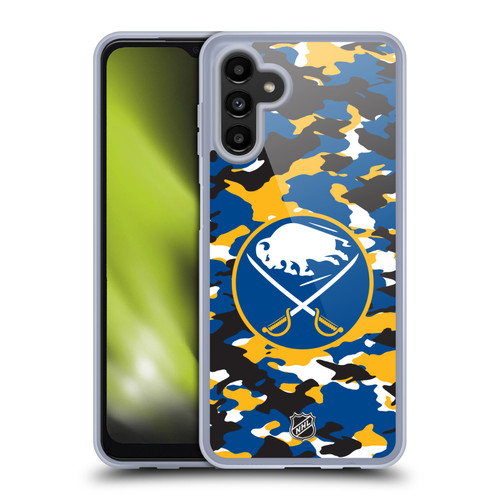 NHL Buffalo Sabres Camouflage Soft Gel Case for Samsung Galaxy A13 5G (2021)