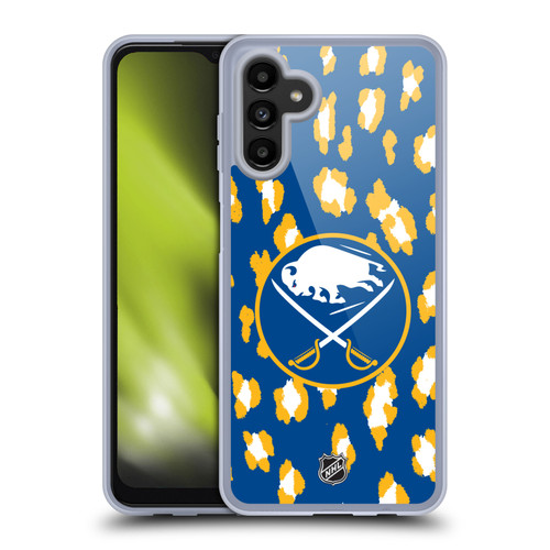 NHL Buffalo Sabres Leopard Pattern Soft Gel Case for Samsung Galaxy A13 5G (2021)