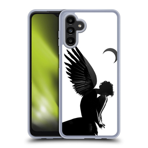 LouiJoverArt Black And White Angel Soft Gel Case for Samsung Galaxy A13 5G (2021)