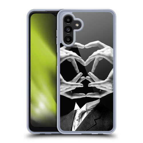 LouiJoverArt Black And White Mr Handy Man Soft Gel Case for Samsung Galaxy A13 5G (2021)