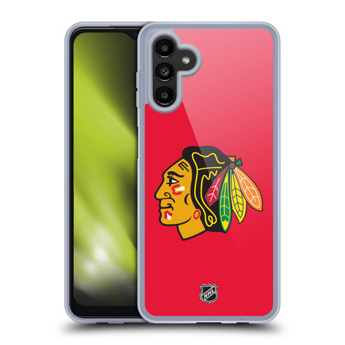 NHL Chicago Blackhawks Plain Soft Gel Case for Samsung Galaxy A13 5G (2021)