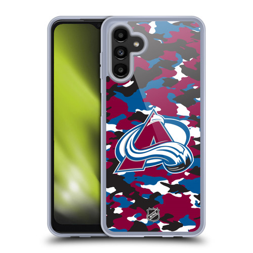 NHL Colorado Avalanche Camouflage Soft Gel Case for Samsung Galaxy A13 5G (2021)