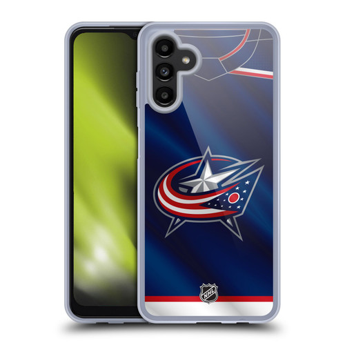 NHL Columbus Blue Jackets Jersey Soft Gel Case for Samsung Galaxy A13 5G (2021)