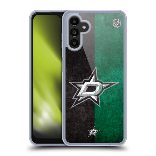 NHL Dallas Stars Half Distressed Soft Gel Case for Samsung Galaxy A13 5G (2021)