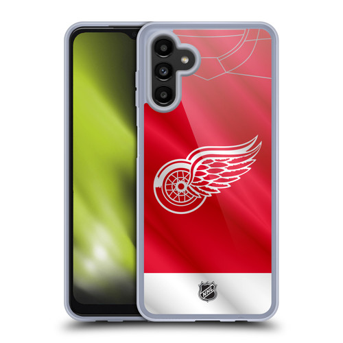 NHL Detroit Red Wings Jersey Soft Gel Case for Samsung Galaxy A13 5G (2021)