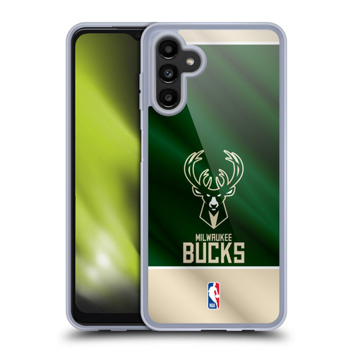 NBA Milwaukee Bucks Horizontal Banner Soft Gel Case for Samsung Galaxy A13 5G (2021)