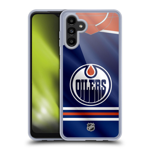 NHL Edmonton Oilers Jersey Soft Gel Case for Samsung Galaxy A13 5G (2021)