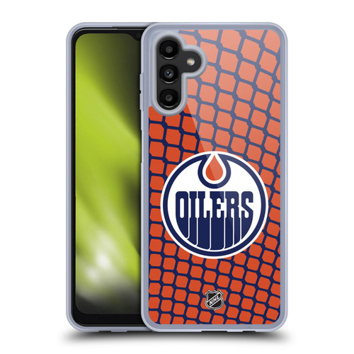 NHL Edmonton Oilers Net Pattern Soft Gel Case for Samsung Galaxy A13 5G (2021)