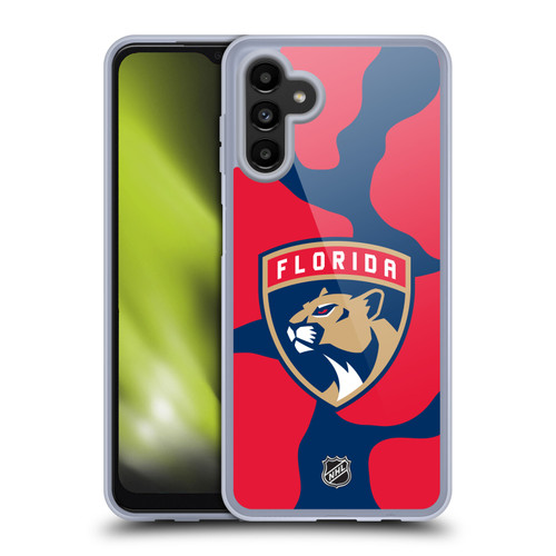 NHL Florida Panthers Cow Pattern Soft Gel Case for Samsung Galaxy A13 5G (2021)