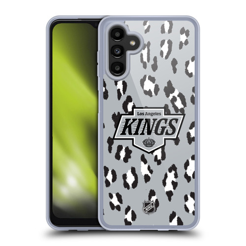NHL Los Angeles Kings Leopard Pattern Soft Gel Case for Samsung Galaxy A13 5G (2021)