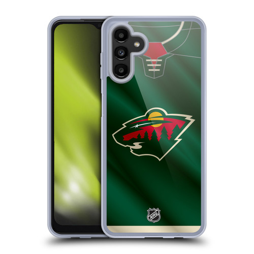 NHL Minnesota Wild Jersey Soft Gel Case for Samsung Galaxy A13 5G (2021)