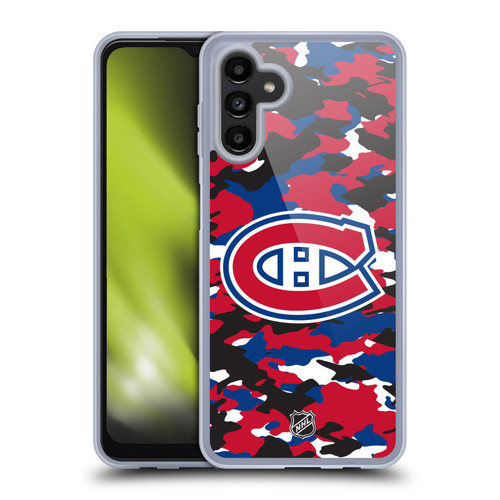 NHL Montreal Canadiens Camouflage Soft Gel Case for Samsung Galaxy A13 5G (2021)
