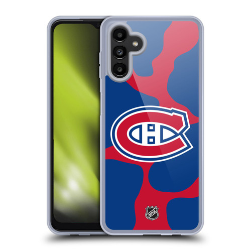 NHL Montreal Canadiens Cow Pattern Soft Gel Case for Samsung Galaxy A13 5G (2021)