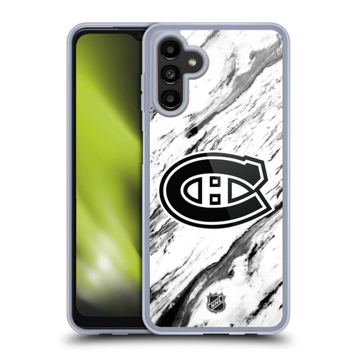 NHL Montreal Canadiens Marble Soft Gel Case for Samsung Galaxy A13 5G (2021)