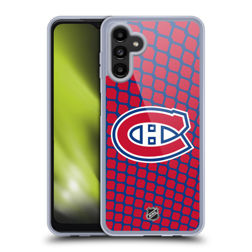 NHL Montreal Canadiens Net Pattern Soft Gel Case for Samsung Galaxy A13 5G (2021)