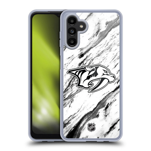 NHL Nashville Predators Marble Soft Gel Case for Samsung Galaxy A13 5G (2021)