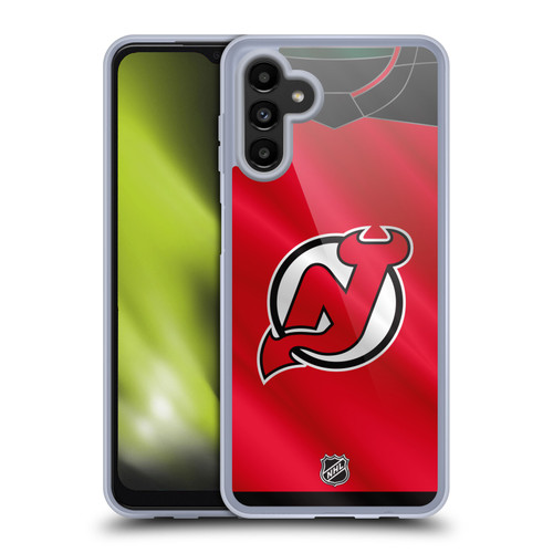 NHL New Jersey Devils Jersey Soft Gel Case for Samsung Galaxy A13 5G (2021)