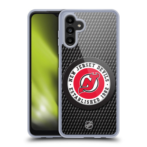 NHL New Jersey Devils Puck Texture Soft Gel Case for Samsung Galaxy A13 5G (2021)