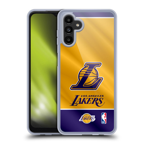 NBA Los Angeles Lakers Horizontal Banner Soft Gel Case for Samsung Galaxy A13 5G (2021)