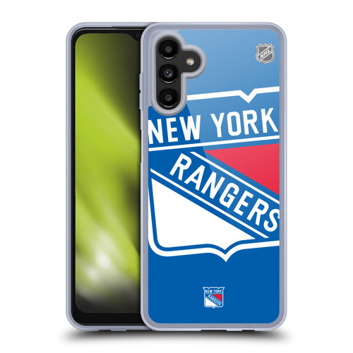 NHL New York Rangers Oversized Soft Gel Case for Samsung Galaxy A13 5G (2021)