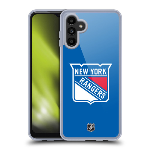 NHL New York Rangers Plain Soft Gel Case for Samsung Galaxy A13 5G (2021)