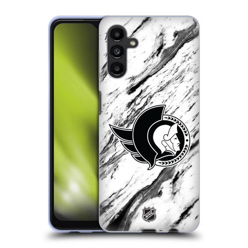 NHL Ottawa Senators Marble Soft Gel Case for Samsung Galaxy A13 5G (2021)