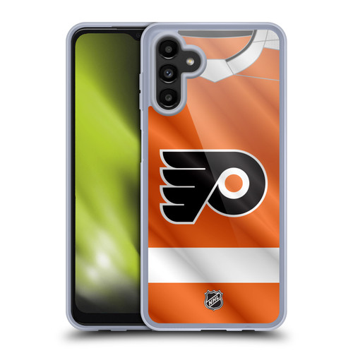 NHL Philadelphia Flyers Jersey Soft Gel Case for Samsung Galaxy A13 5G (2021)