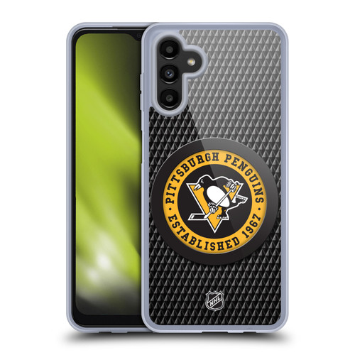 NHL Pittsburgh Penguins Puck Texture Soft Gel Case for Samsung Galaxy A13 5G (2021)