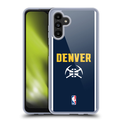 NBA Denver Nuggets Logo Midnight Blue Design Soft Gel Case for Samsung Galaxy A13 5G (2021)