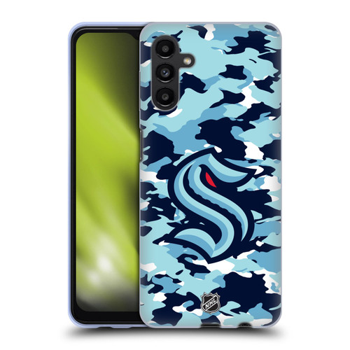 NHL Seattle Kraken Camouflage Soft Gel Case for Samsung Galaxy A13 5G (2021)